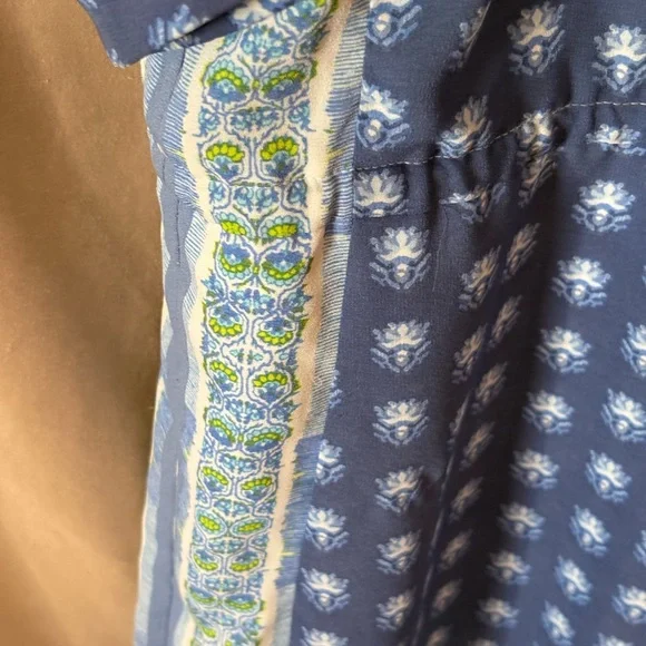 Blue Patterned Boho Dress Gap - Picture 4 of 11